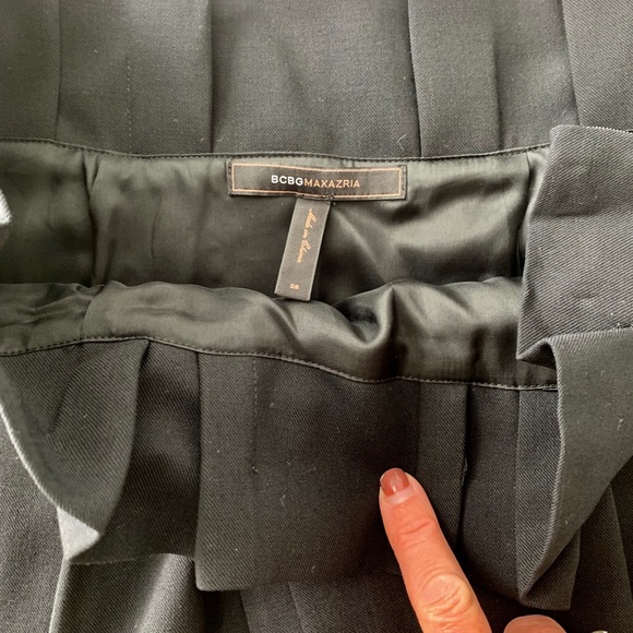 BCBGMAXAZRIA High Waist Wool Blend Skirt - Picture 8 of 8